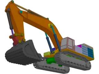 Caterpillar 390F 3D Model preview