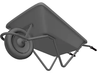 Wheelbarrow 3D Model preview