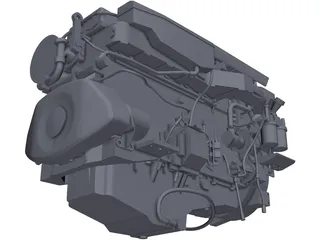 Volvo D16MH Engine 3D Model preview