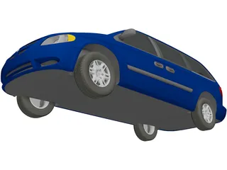 Dodge Grand Caravan (2004) 3D Model preview
