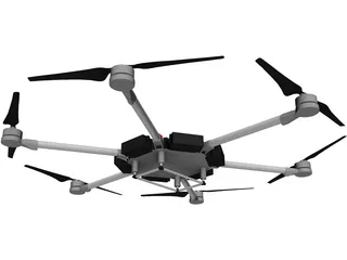 DJI Matrice 600 Hexacopter 3D Model preview