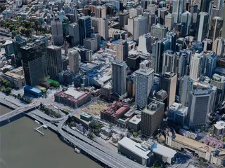 Brisbane City Center, Australia (2019) 3D Model preview