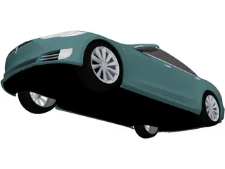 Tesla Model S (2020) 3D Model preview