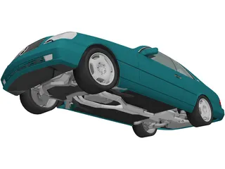 Mercedes-Benz CL600 (1998) 3D Model preview