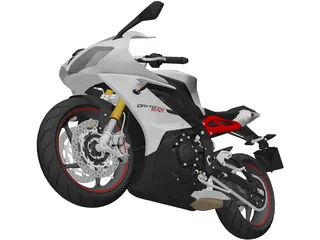 Triumph Daytona 675R (2015) 3D Model preview
