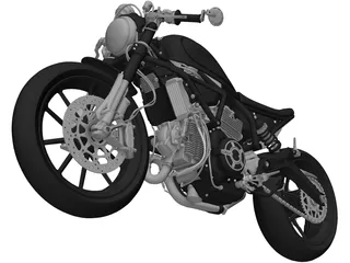 Ducati Scrambler 3D Model preview