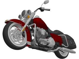 Harley Davidson Road King Classic (2011) 3D Model preview