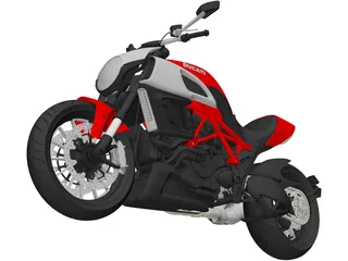 Ducati Diavel (2011) 3D Model preview