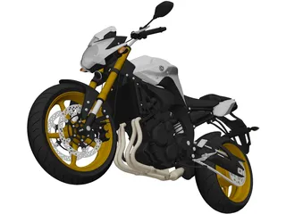 Yamaha FZ8 (2011) 3D Model preview