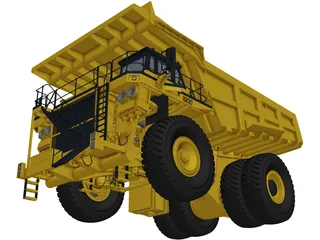 Komatsu 830E-AC 3D Model preview