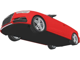 Audi S3 Convertible (2015) 3D Model preview