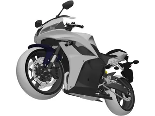 Honda CBR600RR (2009) 3D Model preview