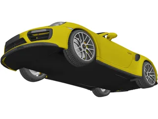 Porsche 911 Turbo S Convertible (2016) 3D Model preview