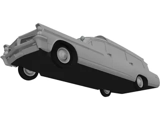 Pontiac Bonneville Ambulance (1963) 3D Model preview