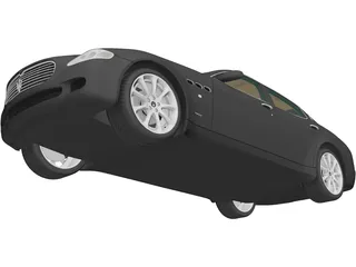 Maserati Quattroporte (2004) 3D Model preview