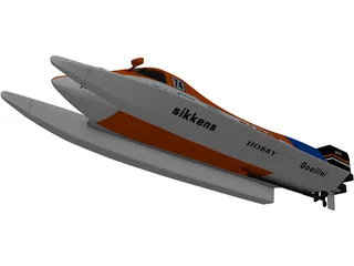 Power Boat 3D Model preview