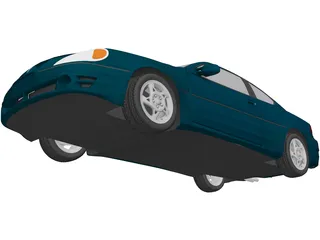 Pontiac Grand Am GT (1999) 3D Model preview