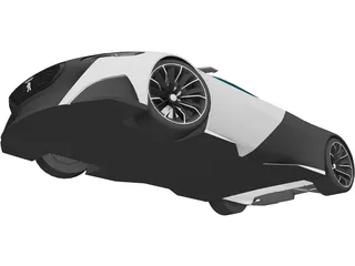 Peugeot Onyx 3D Model preview