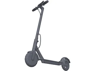 Electric Scooter 3D Model preview