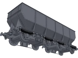 Gresley Coal Wagon 3D Model preview