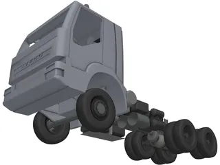 Iveco AD380T 6?6 3820 Chassis 3D Model preview