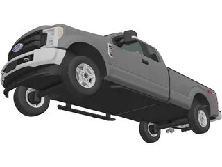Ford F-250 XLT (2015) 3D Model preview