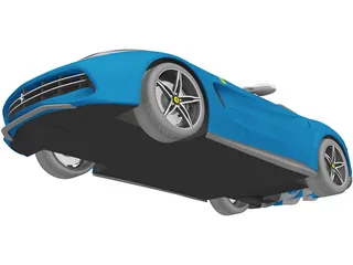 Ferrari F60 America (2015) 3D Model preview