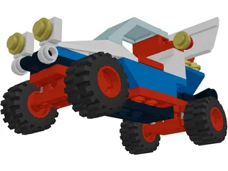 Lego Beach Buggy 3D Model preview