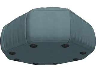 Cloud Pouf 3D Model preview