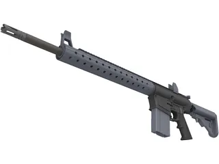 AR-10 3D Model preview