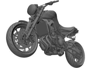 Motorbike 3D Model preview