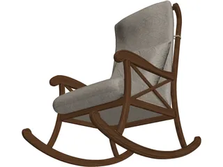 Rocking Chair 3D Model preview
