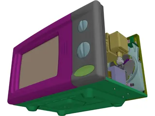 Microwave Oven 3D Model preview