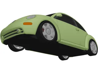 Volkswagen Beetle (2000) 3D Model preview
