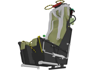 Mk7 Ejection Seat 3D Model preview