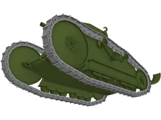 Ford M1918 3D Model preview