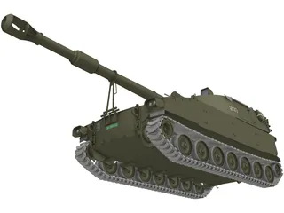 M109A2 Swiss 3D Model preview