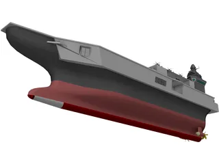 INS Vishal Super Carrier 3D Model preview