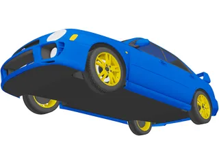 Subaru Impreza WRX STi (2001) 3D Model preview