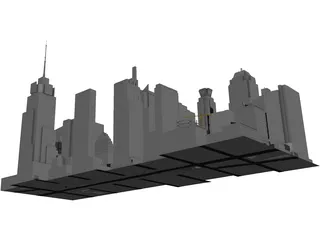 Times Square 2017 3D Model preview