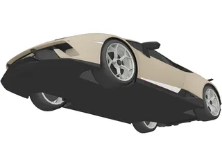 Lamborghini Huracan 3D Model preview