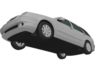 Lancia Lybra Wagon (1999) 3D Model preview