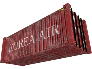 Shipping Container 3D Model preview