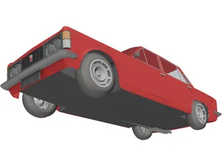 Fiat 125P 3D Model preview