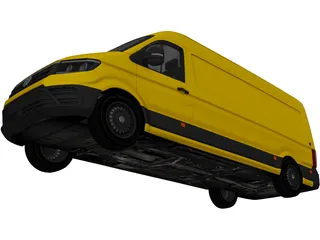 Volkswagen Crafter Cargo (2017) 3D Model preview