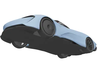 McLaren Speedtail (2018) 3D Model preview