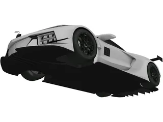 Chevrolet Corvette C8R (2020) 3D Model preview