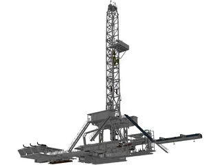 Land Rig 3D Model preview