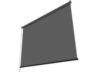 Roller Blinds 3D Model preview