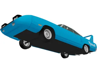 Plymouth Road Runner Superbird (1970) 3D Model preview